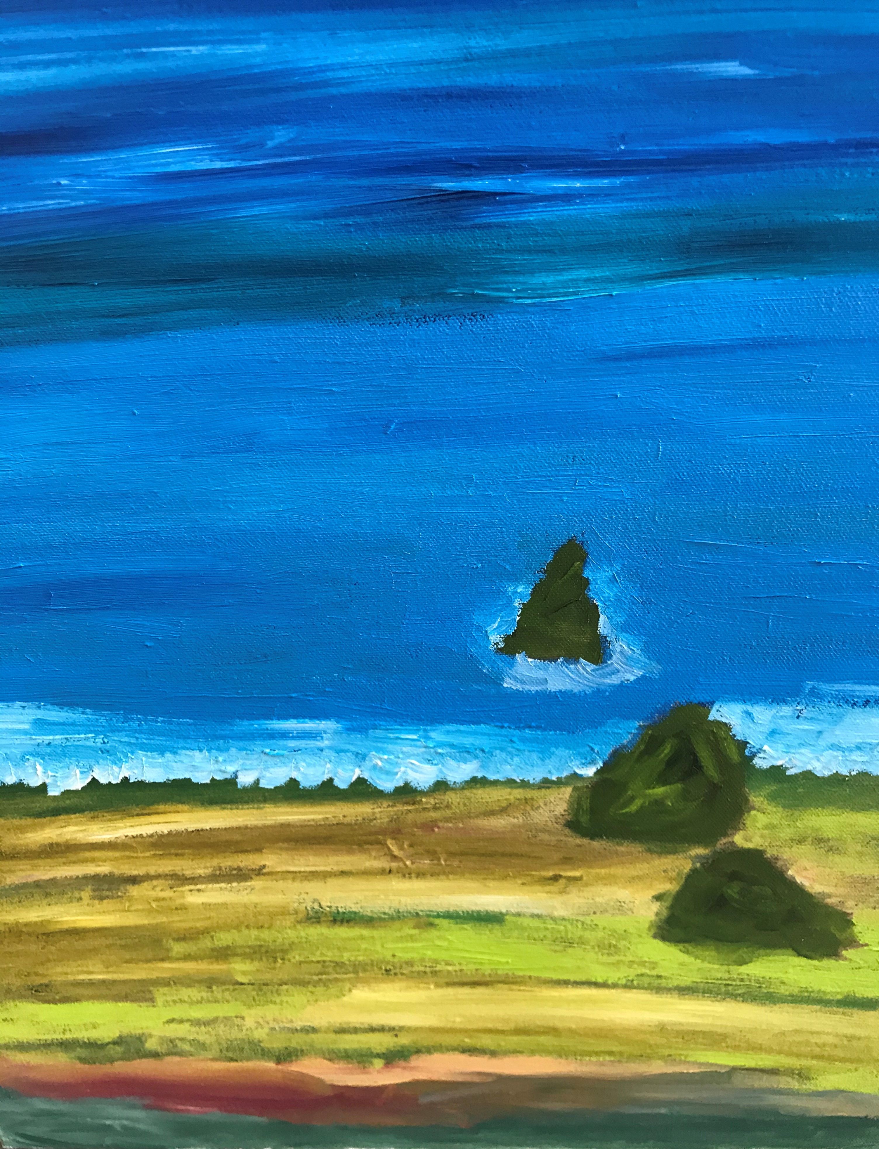 A heavy, weathered metal kettle sits on a table in a rustic kitchen, emitting steam. The kettle's darkening patina and tex...